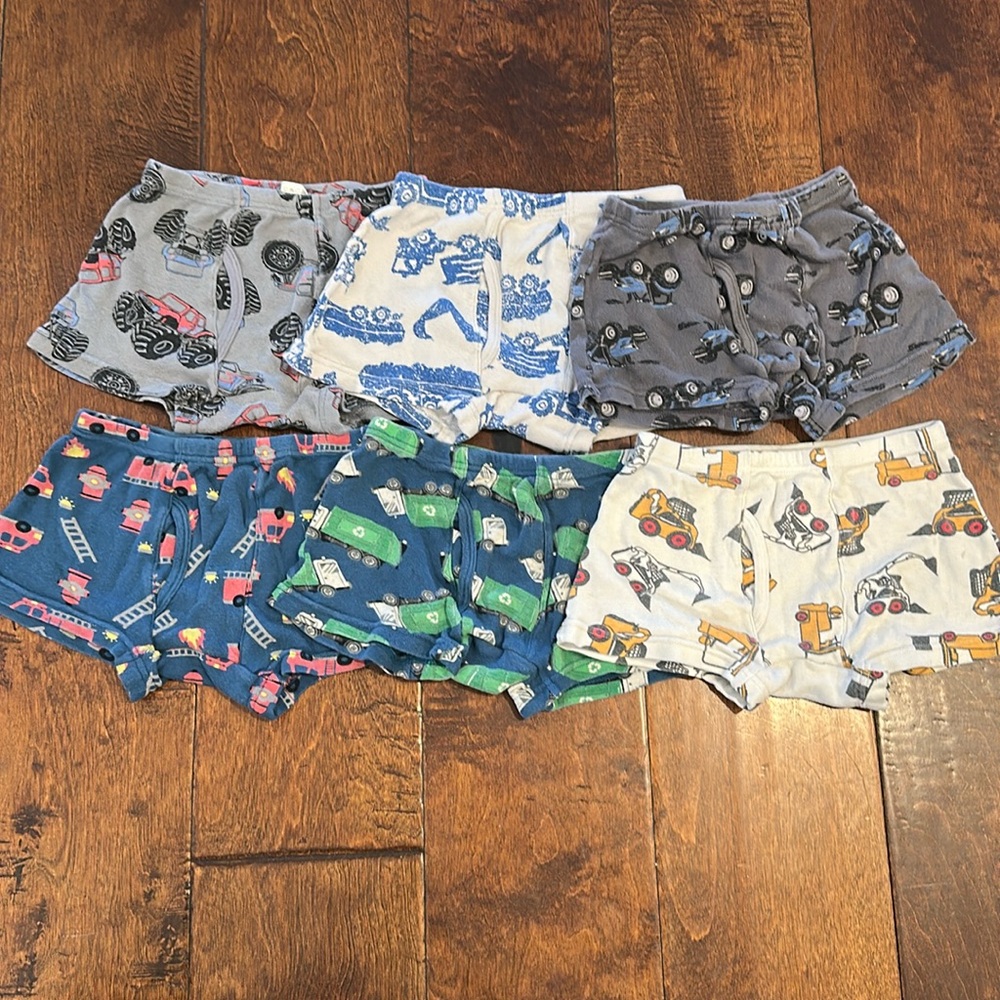 Set of 6 Boys' Transportation Boxer Briefs